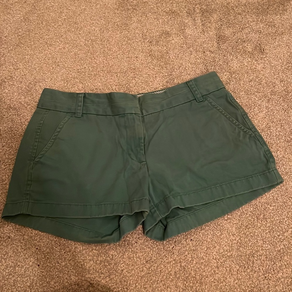 Kelly Green J Crew Chino Shorts